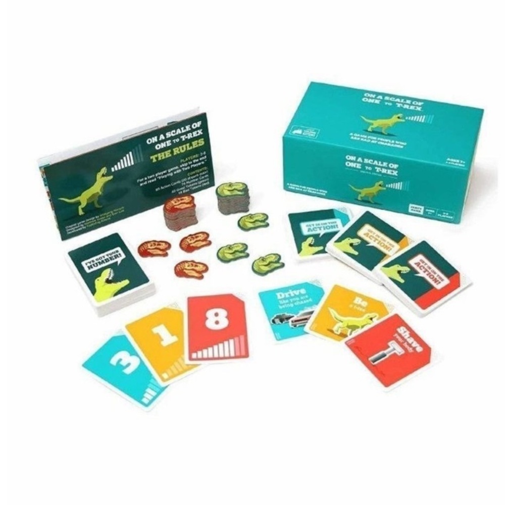 💜On a Scale of One to T-Rex Party Game by Exploding Kittens